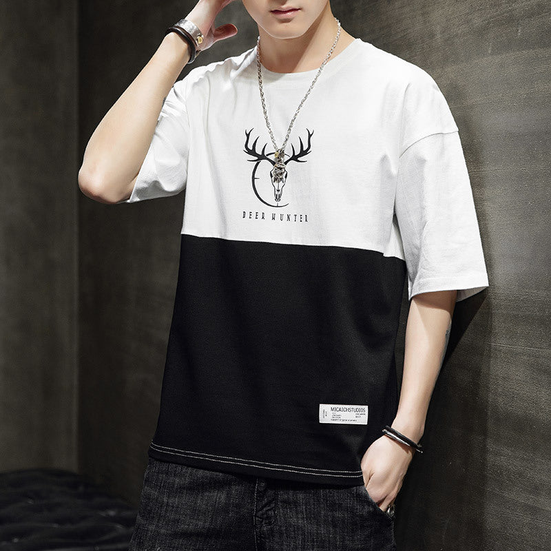 Breathable half sleeve crew neck t-shirt