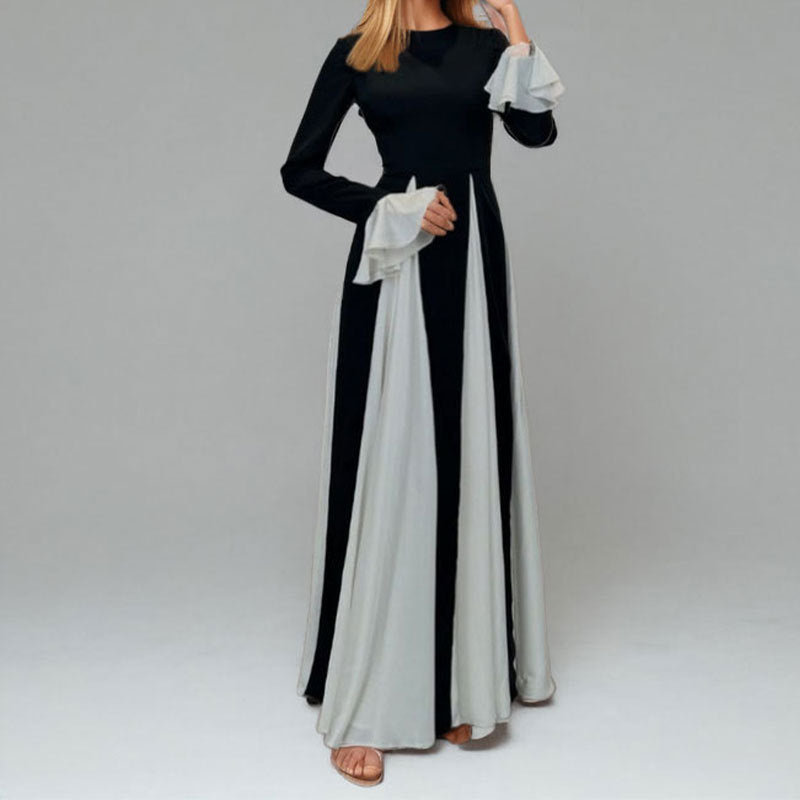 Color block slip dress for women