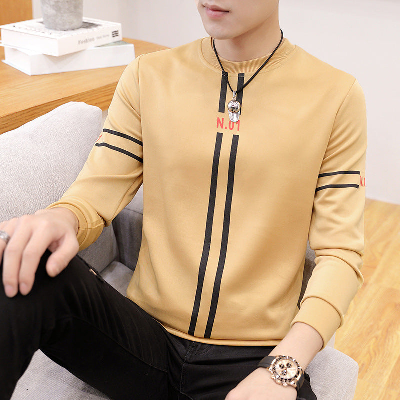 Men’s printed polyester shirt in black