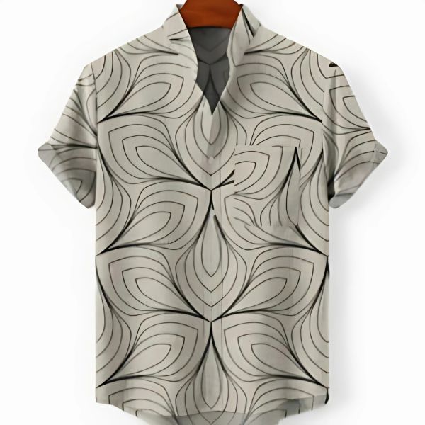 Men’s slim fit short sleeve beach sports cardigan top
