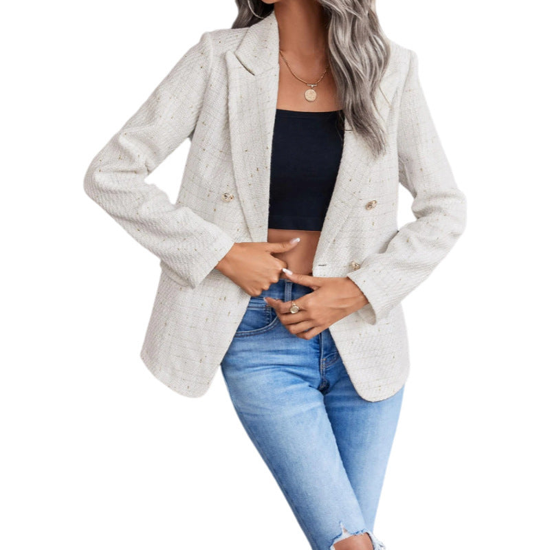 Professional double breasted blazer for women