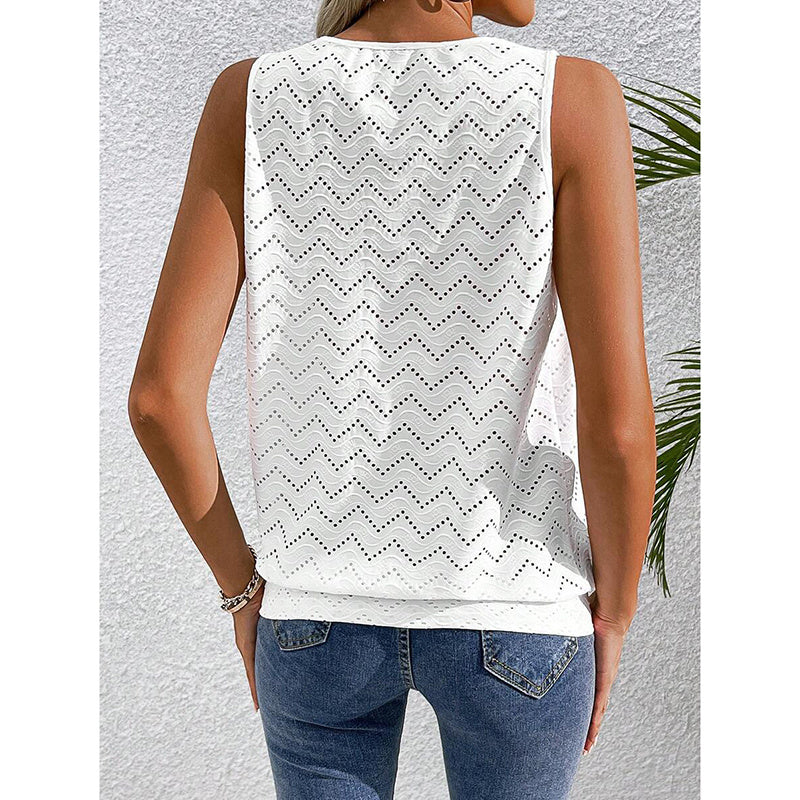 Soft stretch polyester blend tank top by Yuvoro