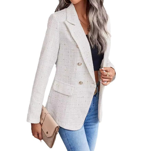 Women’s tweed-effect tailored blazer
