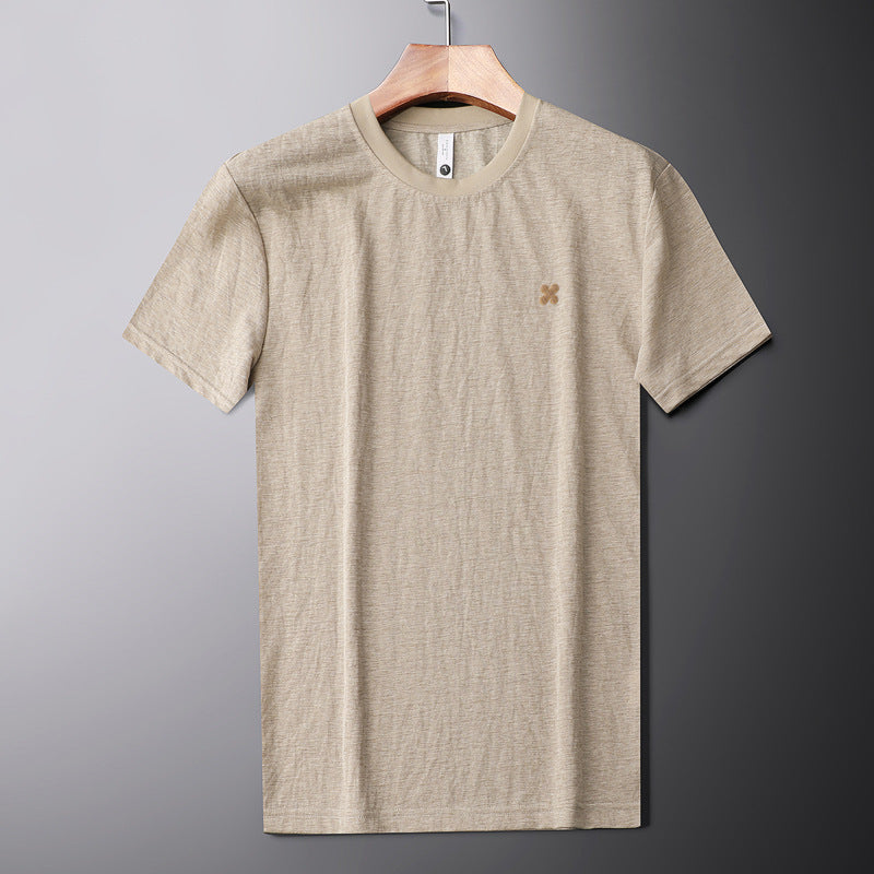 Youth style men’s short sleeve t-shirt in apricot