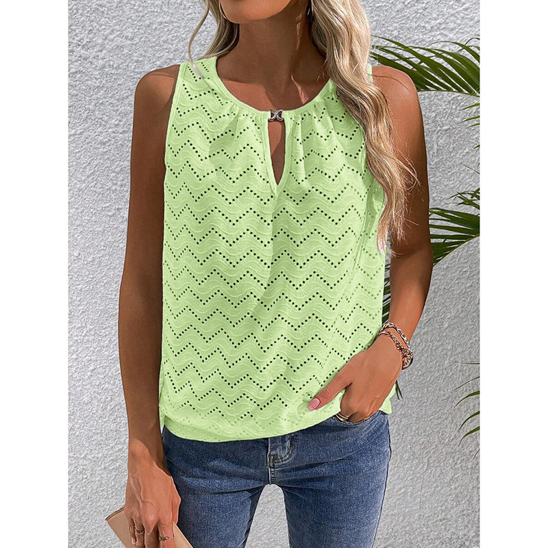 women’s keyhole neck tank top