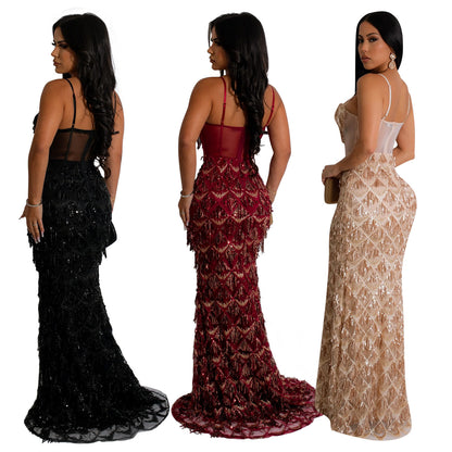 Bodycon strapless dress for gala night