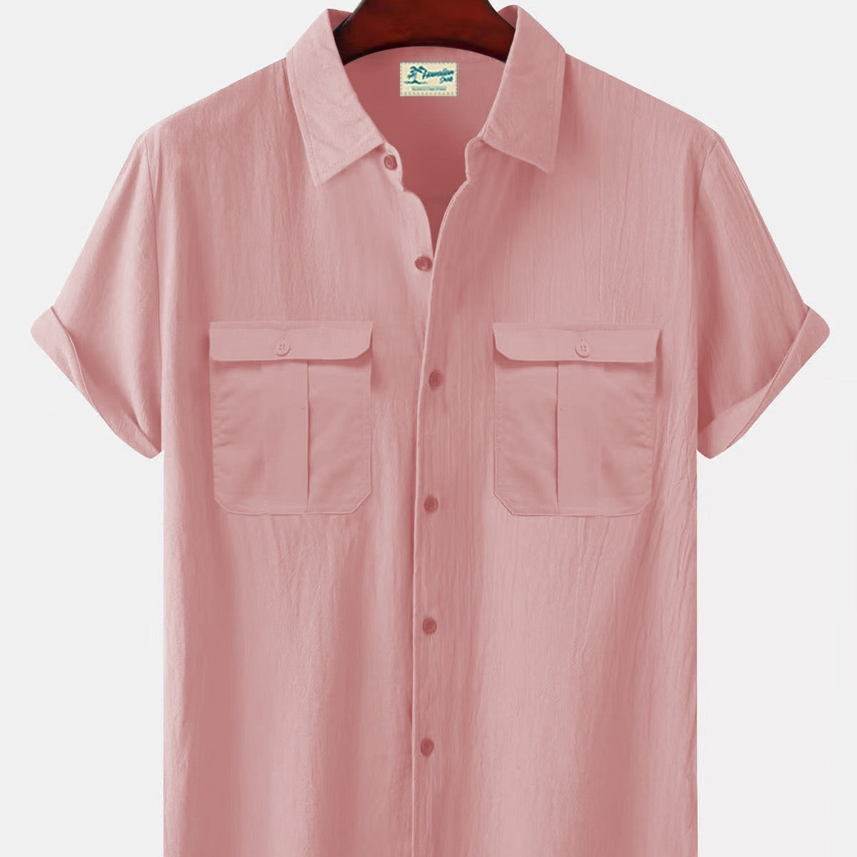 Breathable cotton cardigan shirt for casual wear men
