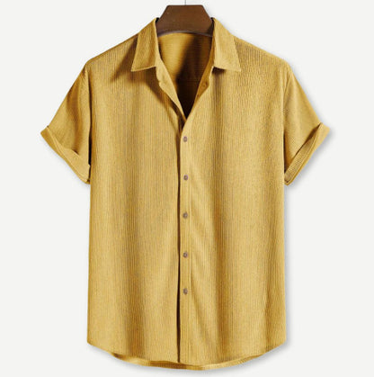 Button down beach shirt for men
