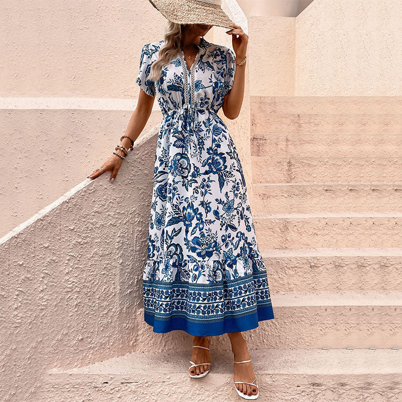 Elegant floral dress by Yuvoro