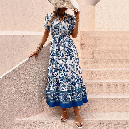 Elegant floral dress by Yuvoro