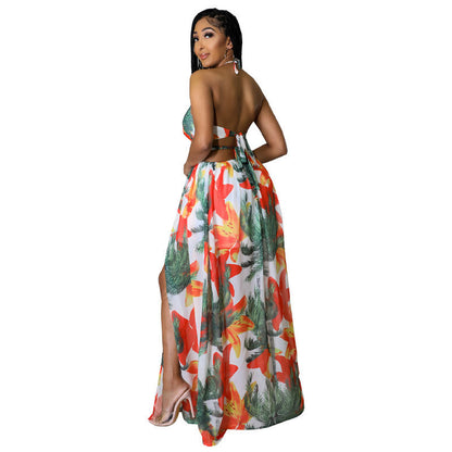Elegant maxi dress for vacation or beach