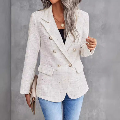 Elegant women’s double breasted suit jacket