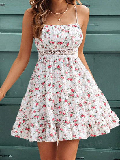 Flared hem mini dress Yuvoro
