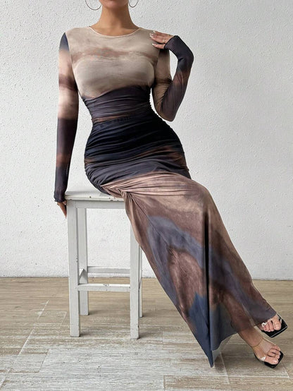 Full-length long sleeve dress by Yuvoro