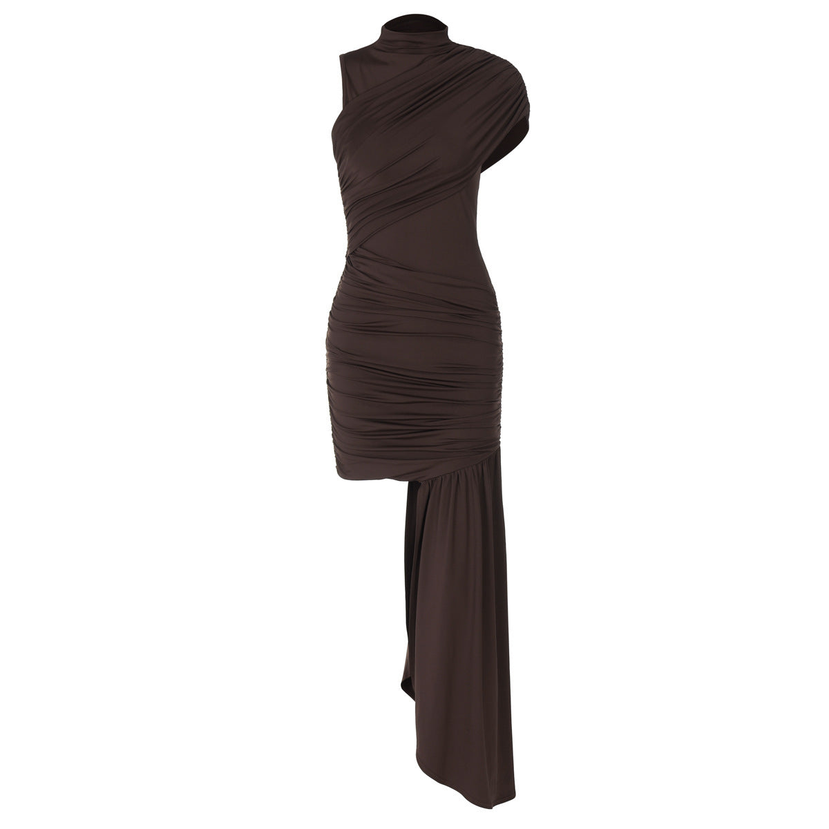 Khaki tight bodycon dress for women