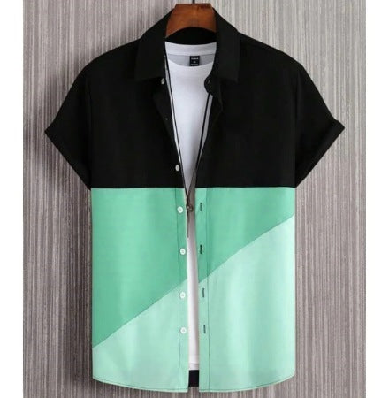 Lightweight printed men’s shirt