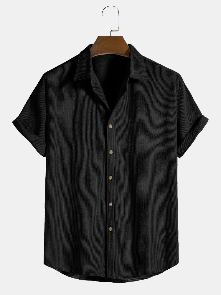 Lightweight seersucker shirt for beachwear