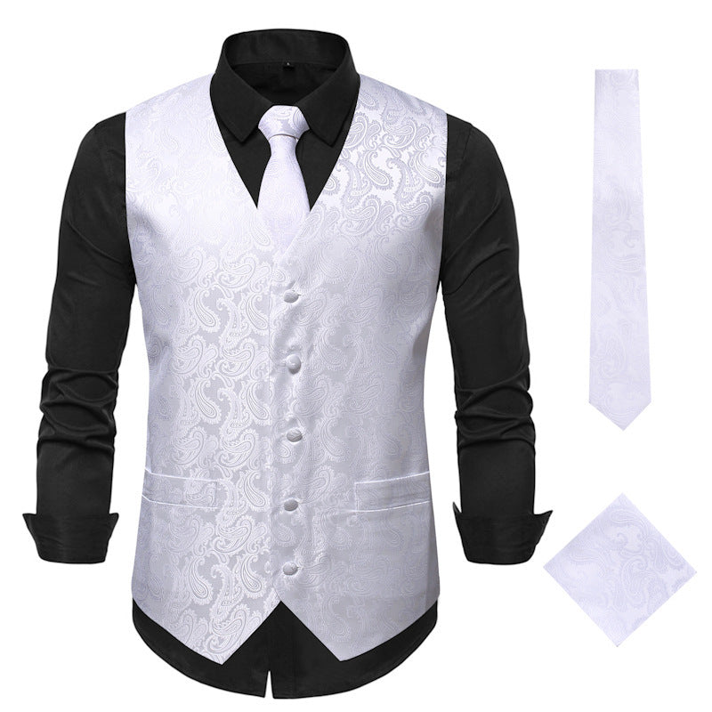 Men’s Dress Vest & Tie Set