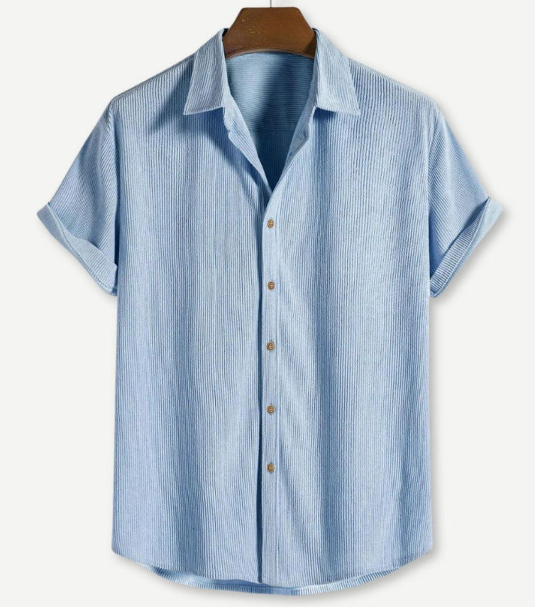 Men’s casual summer shirt with texture