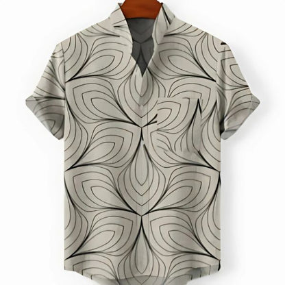 Men’s slim fit short sleeve beach sports cardigan top