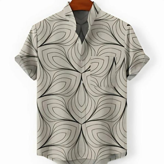 Men’s slim fit short sleeve beach sports cardigan top