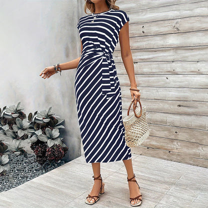 Polyester casual midi dress