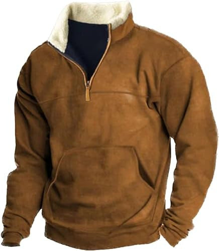Polyester retro zip jacket with patch pockets