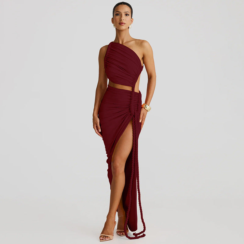 Strapless Ruched Dress