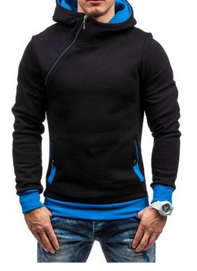Stylish asymmetrical zip sweatshirt for men