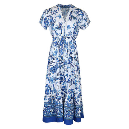 Tropical floral print beachwear