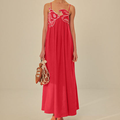 White fairycore maxi dress with natural waist