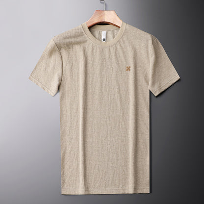 Youth style men’s short sleeve t-shirt in apricot