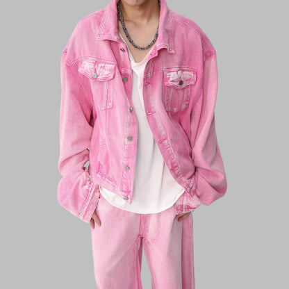 Yuvoro cotton denim jacket close-up