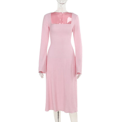 Yuvoro holiday dress with stitching detail