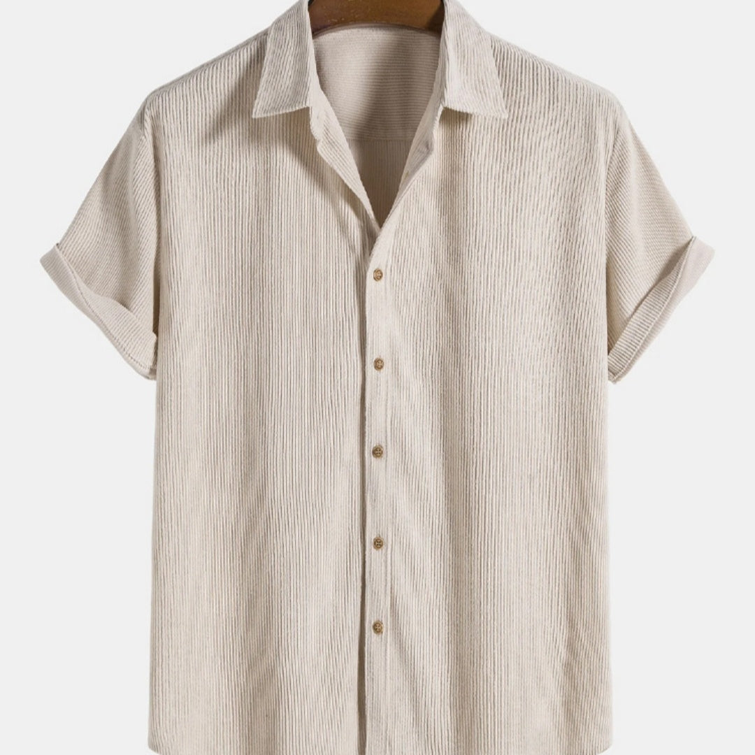 Yuvoro men’s wrinkle textured short sleeve shirt