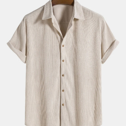 Yuvoro men’s wrinkle textured short sleeve shirt