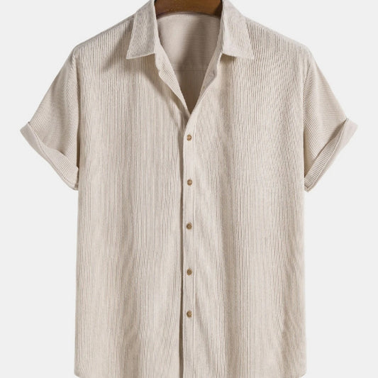 Yuvoro men’s wrinkle textured short sleeve shirt