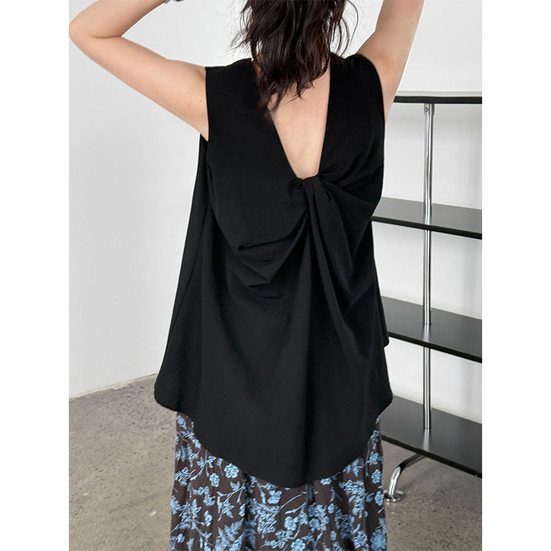 almond yellow vest top