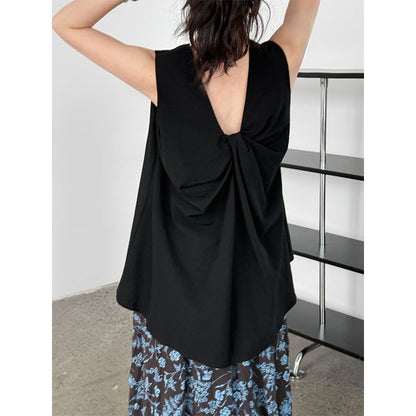 almond yellow vest top
