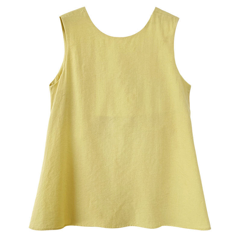 classic black sleeveless blouse