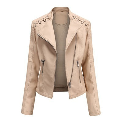 short leather jacket Yuvoro