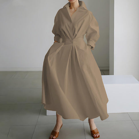 sleeveless elastic waist dress