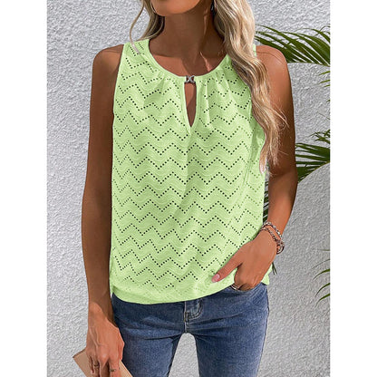 women’s keyhole neck tank top