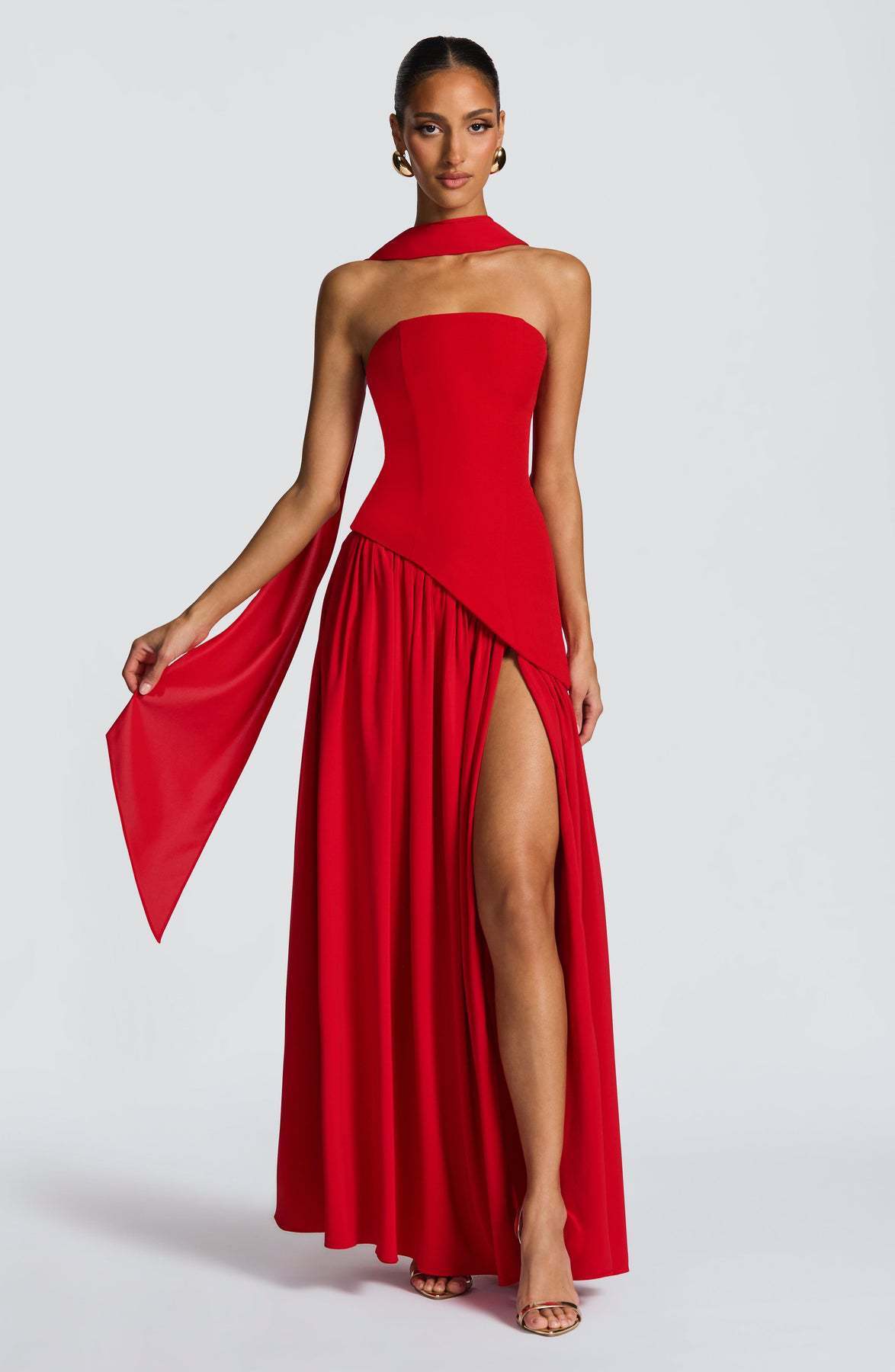 women’s party dress high slit
